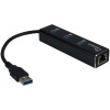 HUB USB 3.0 3portni Inter-Tech Argus IT-310 z 100/1000 Ethernet mrežnim priključkom črn (IT-310) Inter-Tech HUB USB 3.0 3portni Inter-Tech Argus IT-310 z 100/1000 Ethernet mrežnim priključkom črn (IT-310)