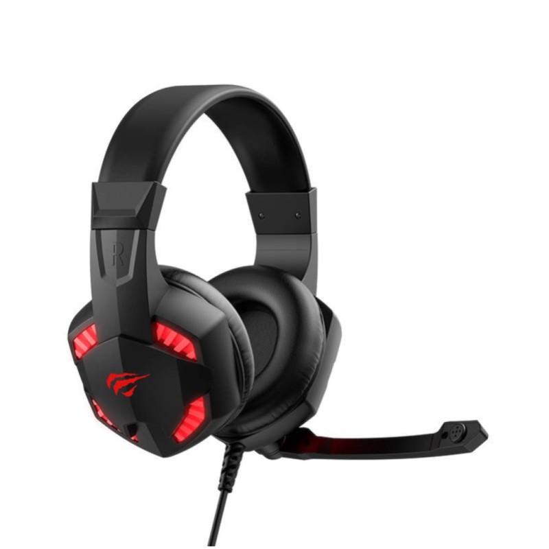 Slušalke žične naglavne 2x 3,5mm stereo Havit H2032d LED gaming z mikrofonom HAVIT Slušalke žične naglavne 2x 3,5mm stereo Havit H2032d LED gaming z mikrofonom