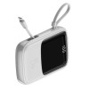 Prenosna baterija Baseus Qpow z Lightning kablom 10.000 mAh 15W 2x USB-A 1x USB-C - bela Baseus Prenosna baterija Baseus Qpow z Lightning kablom 10.000 mAh 15W 2x USB-A 1x USB-C - bela