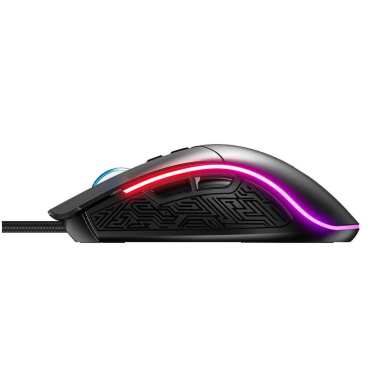 Miš USB Inphic PW6 optična gaming RGB 4800DPI - siva Inphic Miš USB Inphic PW6 optična gaming RGB 4800DPI - siva