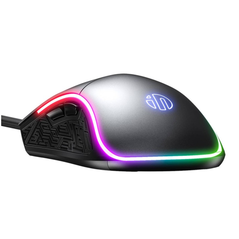 Miš USB Inphic PW6 optična gaming RGB 4800DPI - siva Inphic Miš USB Inphic PW6 optična gaming RGB 4800DPI - siva