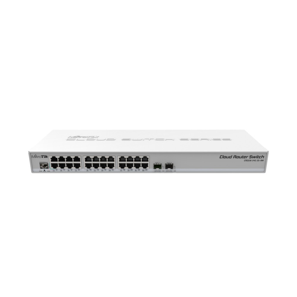 STIKALO 24-PORT 2xSFP Mikrotik Cloud 100/1000 Managed Rack (CRS326-24G-2S+RM) MIKROTIK STIKALO 24-PORT 2xSFP Mikrotik Cloud 100/1000 Managed Rack (CRS326-24G-2S+RM)