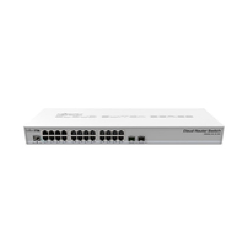 STIKALO 24-PORT 2xSFP Mikrotik Cloud 100/1000 Managed Rack (CRS326-24G-2S+RM) MIKROTIK STIKALO 24-PORT 2xSFP Mikrotik Cloud 100/1000 Managed Rack (CRS326-24G-2S+RM)
