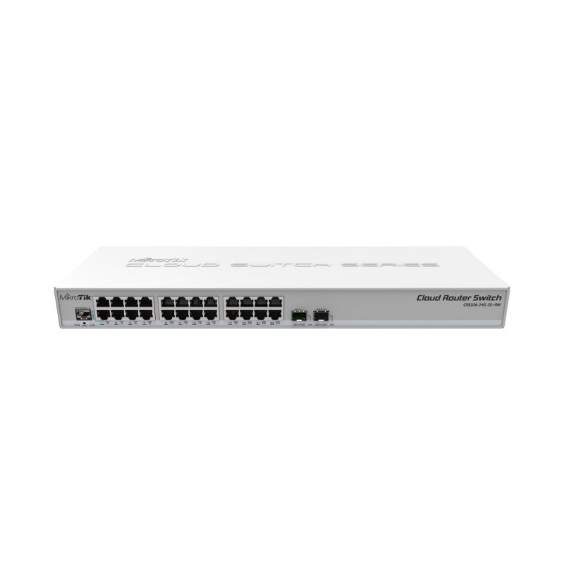 STIKALO 24-PORT 2xSFP Mikrotik Cloud 100/1000 Managed Rack (CRS326-24G-2S+RM) MIKROTIK STIKALO 24-PORT 2xSFP Mikrotik Cloud 100/1000 Managed Rack (CRS326-24G-2S+RM)