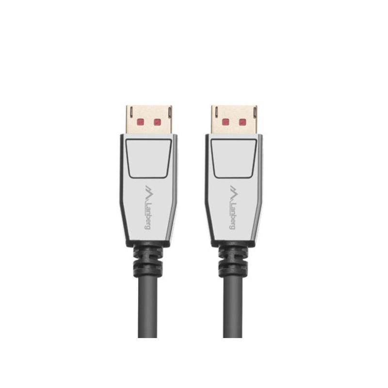 Kabel DisplayPort (m) => DisplayPort (m) 0,5m Lanberg 20 PIN V1.4 8K Lanberg Kabel DisplayPort (m) => DisplayPort (m) 0,5m Lanberg 20 PIN V1.4 8K