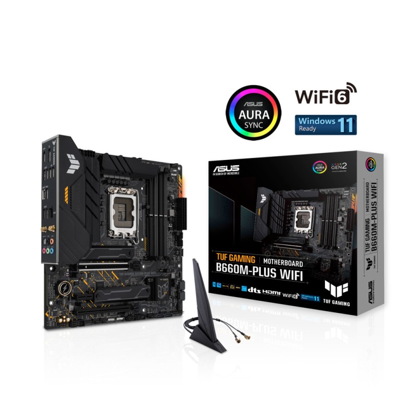 Osnovna plošča 1700 ASUS B660M-PLUS TUF GAMING WIFI DDR5 HDMI DisplayPort ASUS Osnovna plošča 1700 ASUS B660M-PLUS TUF GAMING WIFI DDR5 HDMI DisplayPort