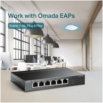 STIKALO 6-PORT TP-Link Smart 10/100 PoE+ (TL-SF1006P) STIKALO 6-PORT TP-Link Smart 10/100 PoE+ (TL-SF1006P)