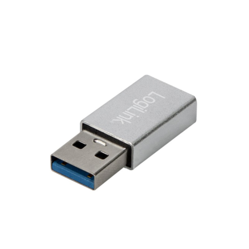 Adapter USB-A => USB-C (ž) 3.2 Gen1 SuperSpeed LogiLink, srebrn (AU0056) LOGILINK Adapter USB-A => USB-C (ž) 3.2 Gen1 SuperSpeed LogiLink, srebrn (AU0056)