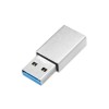 Adapter USB-A => USB-C (ž) 3.2 Gen1 SuperSpeed LogiLink, srebrn (AU0056)