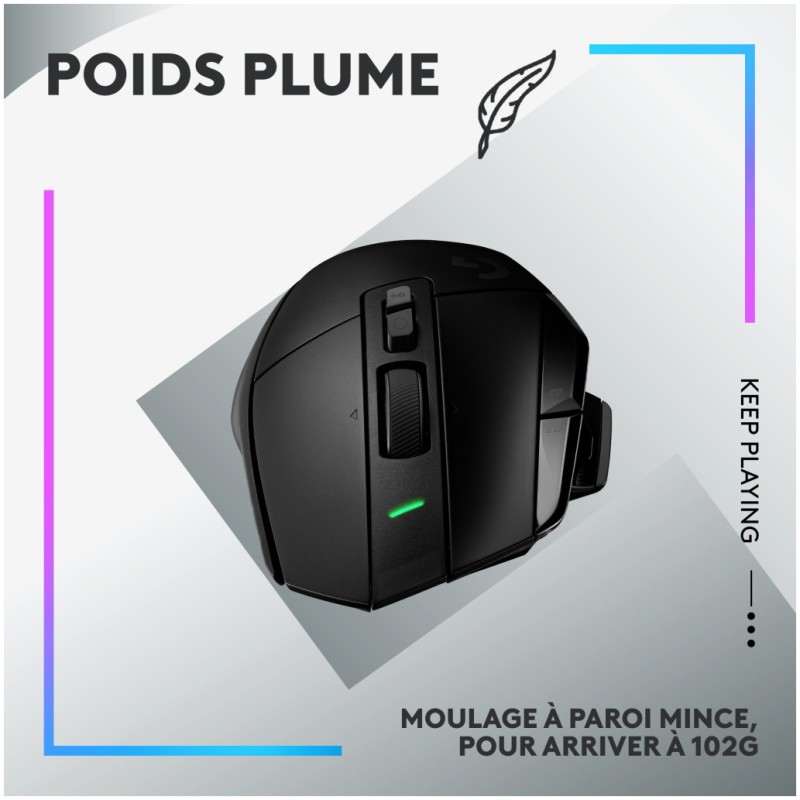 Miš Logitech brezžična G502 X LightSpeed gaming 13 gumbov 25000DPI črna (910-006180) LOGITECH Miš Logitech brezžična G502 X LightSpeed gaming 13 gumbov 25000DPI črna (910-006180)