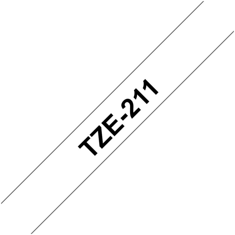 TRAK BROTHER BEL - ČRN (6mm) (TZE211) Brother TRAK BROTHER BEL - ČRN (6mm) (TZE211)