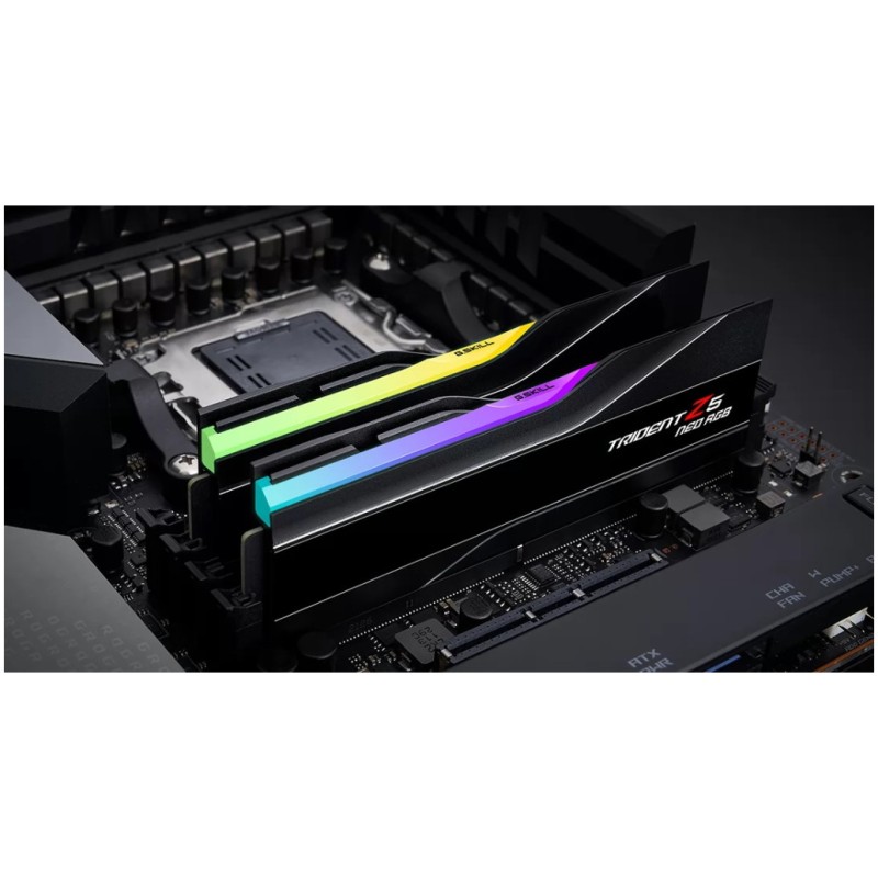 DDR5 32GB 6000MHz CL36 KIT (2x16GB) G.Skill RGB Trident TZ5 NEO Expo K2 1,35V Gaming črna (F5-6000J3636F16GX2-TZ5NR) G.Skill DDR5 32GB 6000MHz CL36 KIT (2x16GB) G.Skill RGB Trident TZ5 NEO Expo K2 1,35V Gaming črna (F5-6000J3636F16GX2-TZ5NR)