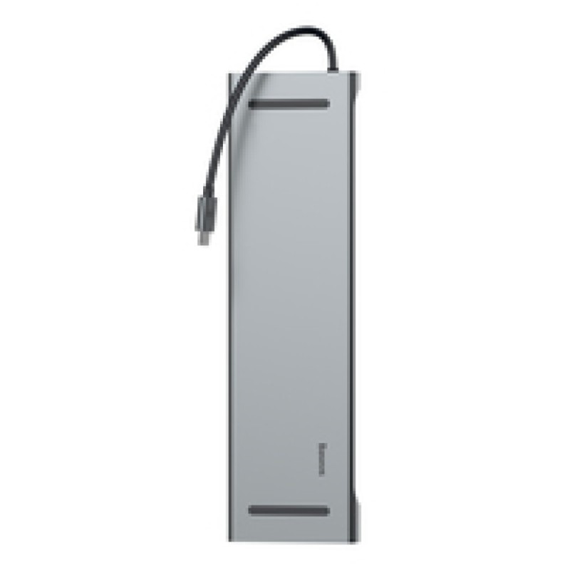 Priklopna postaja USB-C => 3x USB 3.0 tip A USB-C PD 60W 2x HDMI VGA microSD/SD/MMC RJ45 AUX Baseus Enjoyment Series srebrn (CATSX-G0G) Baseus Priklopna postaja USB-C => 3x USB 3.0 tip A USB-C PD 60W 2x HDMI VGA microSD/SD/MMC RJ45 AUX Baseus Enjoyment Series srebrn (CATSX-G0G)