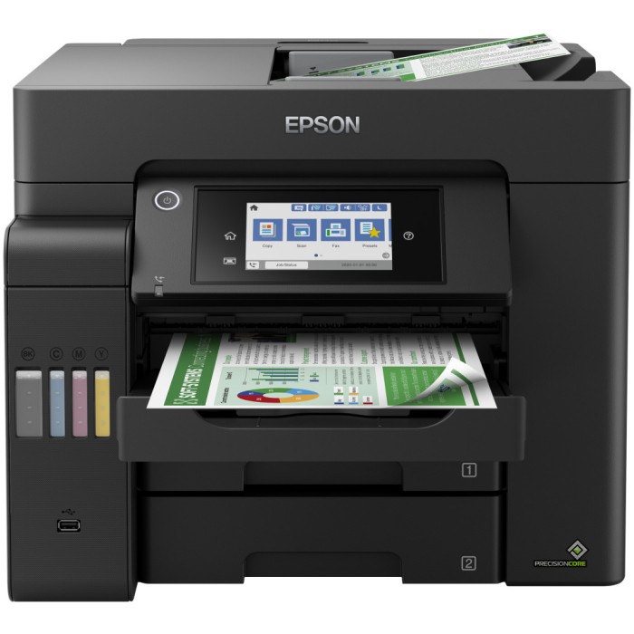 Tiskalnik Brizgalni Barvni Multifunkcijski Epson EcoTank ITS L6550 A4/tiskanje/skeniranje/kopiranje/faks/DUPLEX/Wi-Fi/LAN (C11CJ30402) Tiskalnik Brizgalni Barvni Multifunkcijski Epson EcoTank ITS L6550 A4/tiskanje/skeniranje/kopiranje/faks/DUPLEX/Wi-Fi/LAN (C11CJ30402)