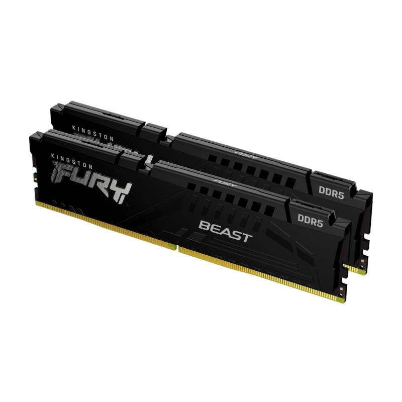 DDR5 16GB 5200MHz CL40 KIT (2x 8GB) Kingston Fury Beast XMP3.0 1,25V Fury črna (KF552C40BBK2-16) KINGSTON DDR5 16GB 5200MHz CL40 KIT (2x 8GB) Kingston Fury Beast XMP3.0 1,25V Fury črna (KF552C40BBK2-16)