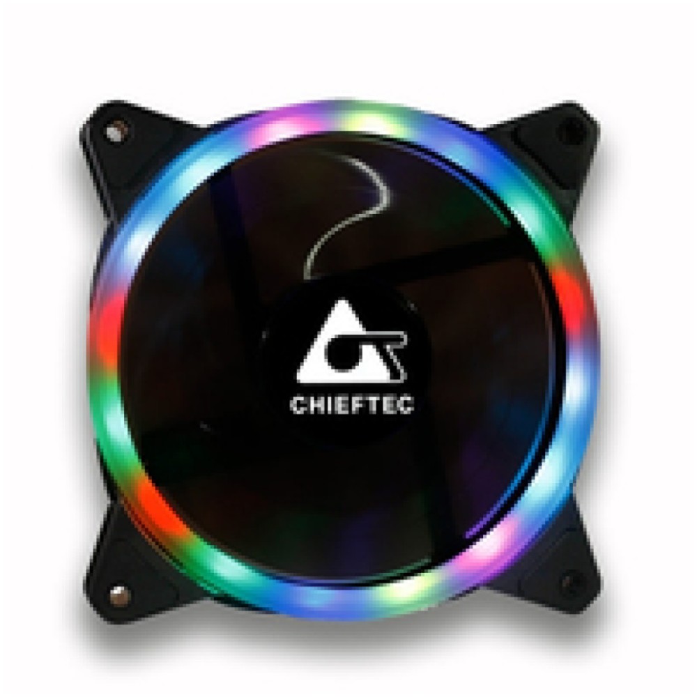 Ventilator Chieftec AF-12RGB 120mm, črna RGB