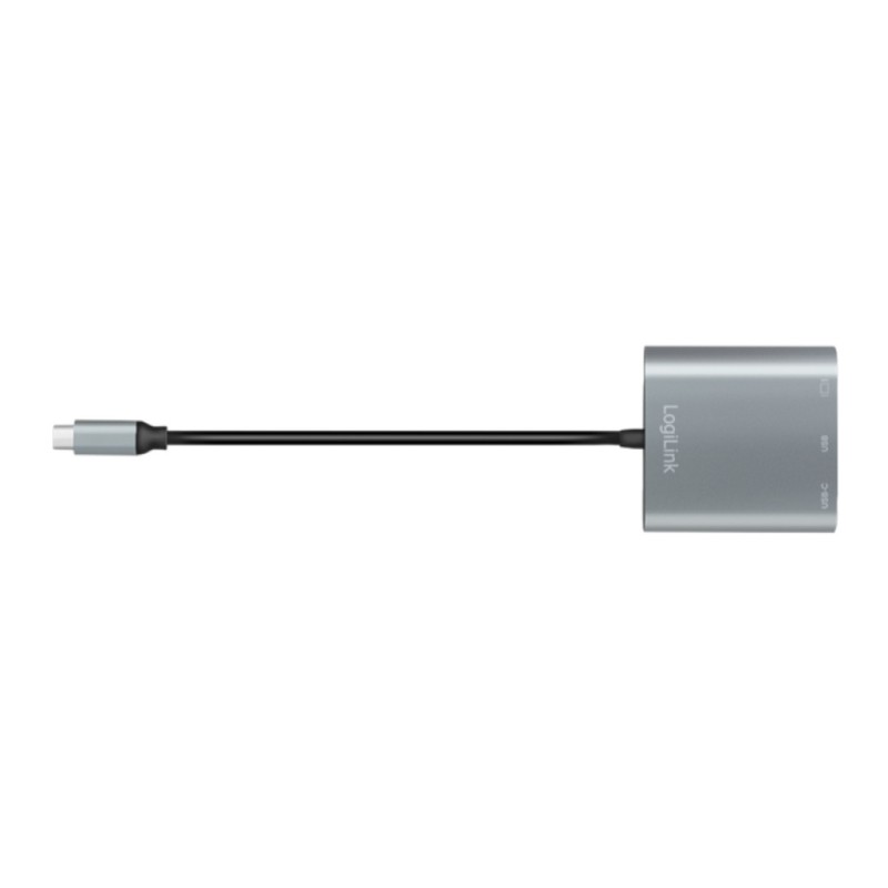 Priklopna postaja USB-C => 1xUSB 3.2 1xUSB-C(PD 100W) 1x HDMI 4K@60Hz Logilink (UA0390) LOGILINK Priklopna postaja USB-C => 1xUSB 3.2 1xUSB-C(PD 100W) 1x HDMI 4K@60Hz Logilink (UA0390)