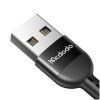 Kabel USB-C => USB-A 2.0 tekstil ovoj 1,80m 2A QC4 Mcdodo Omega - črn (CA-6420) Mcdodo Kabel USB-C => USB-A 2.0 tekstil ovoj 1,80m 2A QC4 Mcdodo Omega - črn (CA-6420)