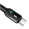 Kabel USB-C => USB-A 2.0 tekstil ovoj 1,80m 2A QC4 Mcdodo Omega - črn (CA-6420) Mcdodo Kabel USB-C => USB-A 2.0 tekstil ovoj 1,80m 2A QC4 Mcdodo Omega - črn (CA-6420)