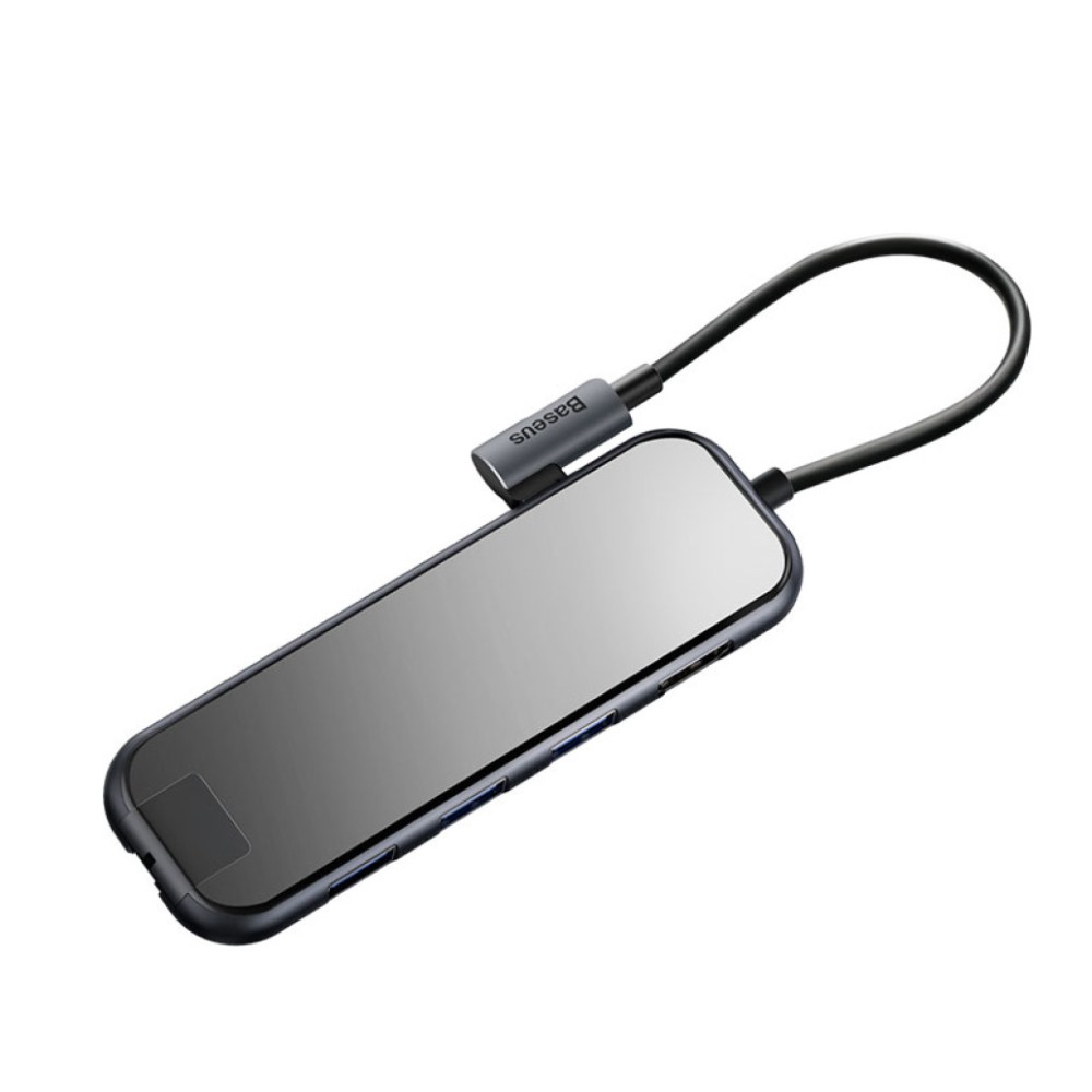 Priklopna postaja USB-C => 3x USB 3.0 tip A 1x USB-C PD 60W 1x HDMI 4K@30Hz 1x RJ45 Giga Baseus (CAHUB-DZ0G) Baseus Priklopna postaja USB-C => 3x USB 3.0 tip A 1x USB-C PD 60W 1x HDMI 4K@30Hz 1x RJ45 Giga Baseus (CAHUB-DZ0G)
