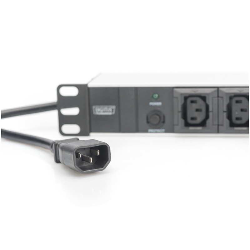 Razdelilec Digitus 48cm 10xEuro C13 ALU UPS Digitus črno/siv Digitus Razdelilec Digitus 48cm 10xEuro C13 ALU UPS Digitus črno/siv