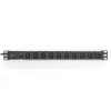 Razdelilec Digitus 48cm 10xEuro C13 ALU UPS Digitus črno/siv