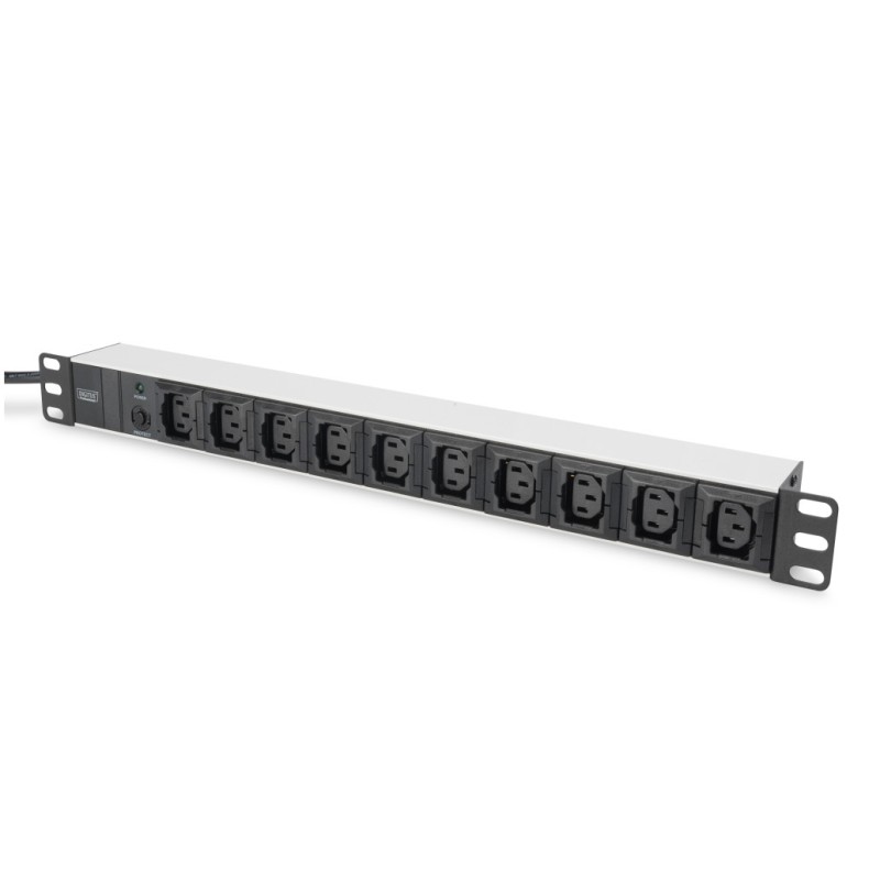 Razdelilec Digitus 48cm 10xEuro C13 ALU UPS Digitus črno/siv Digitus Razdelilec Digitus 48cm 10xEuro C13 ALU UPS Digitus črno/siv