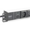Razdelilec Digitus 48cm 10xEuro C13 ALU UPS Digitus črno/siv