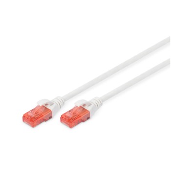KABEL PATCH UTP Cat 6   5,00m  RJ45 1Gbit Digitus - bel (DK-1617-050/WH)