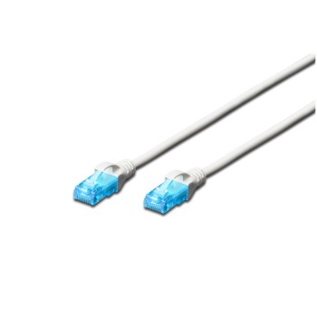 KABEL PATCH UTP Cat 5e   10,00m  RJ45 1Gbit Digitus - bel (DK-1511-100/WH)