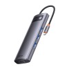 Priklopna postaja USB-C =>BASEUS 1xHDMI 1xVGA 3xUSB3.0 1xUSB-C PD100W Čitalec kartic (WKWG050013) Baseus Priklopna postaja USB-C =>BASEUS 1xHDMI 1xVGA 3xUSB3.0 1xUSB-C PD100W Čitalec kartic (WKWG050013)