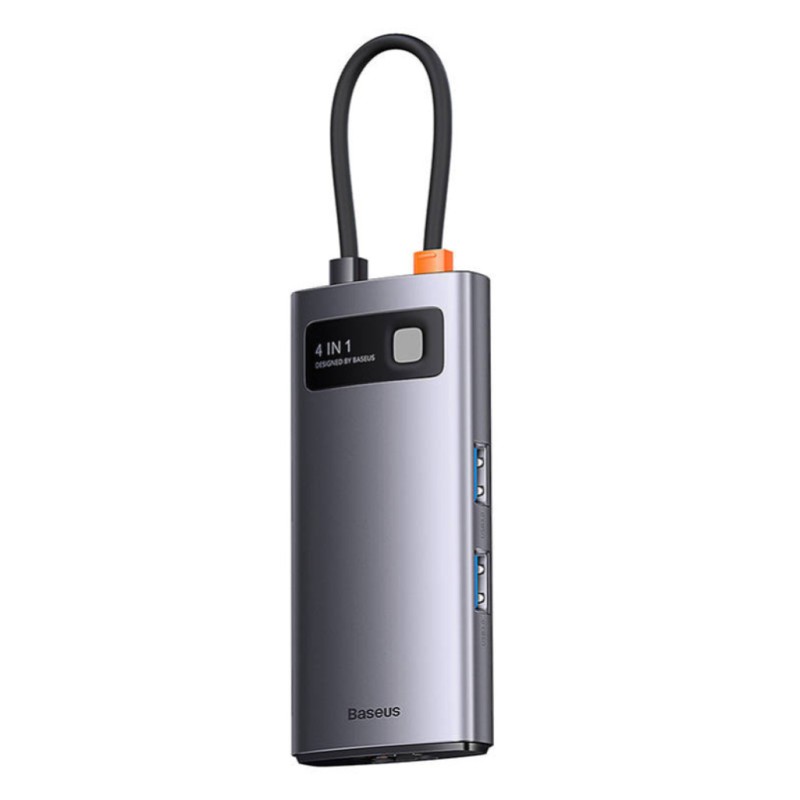 Priklopna postaja USB-C => 3x USB 3.0 1x RJ45 Giga 1xUSB-C power port 5V/3A (WKWG070113) Baseus Priklopna postaja USB-C => 3x USB 3.0 1x RJ45 Giga 1xUSB-C power port 5V/3A (WKWG070113)