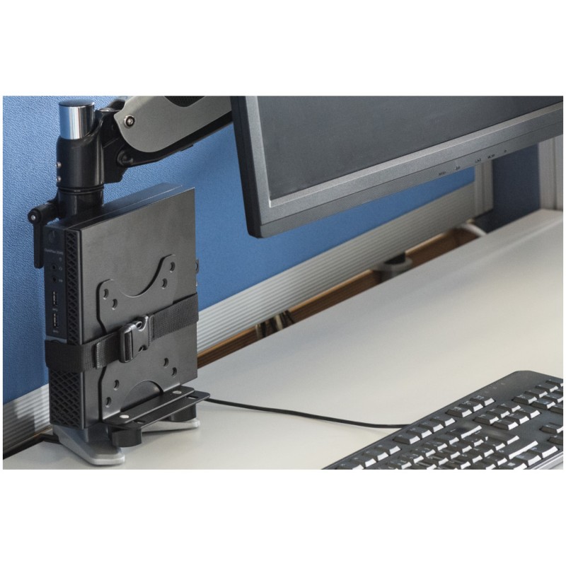 Nosilec za miniPC in multimedijske predvajalnike, VESA, prilagodljiv Digitus (DA-90360) Digitus Nosilec za miniPC in multimedijske predvajalnike, VESA, prilagodljiv Digitus (DA-90360)