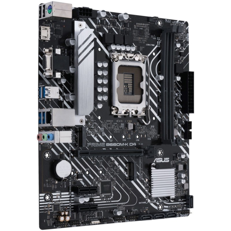 Osnovna plošča 1700 Asus PRIME B660M-K D4 microATX 1xVGA 1xHDMI 2.0 ASUS Osnovna plošča 1700 Asus PRIME B660M-K D4 microATX 1xVGA 1xHDMI 2.0