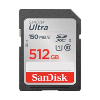 Spominska kartica SDXC 512GB Sandisk Ultra 150MB/s/U1 UHS-I (SDSDUNC-512G-GN6IN) Spominska kartica SDXC 512GB Sandisk Ultra 150MB/s/U1 UHS-I (SDSDUNC-512G-GN6IN)