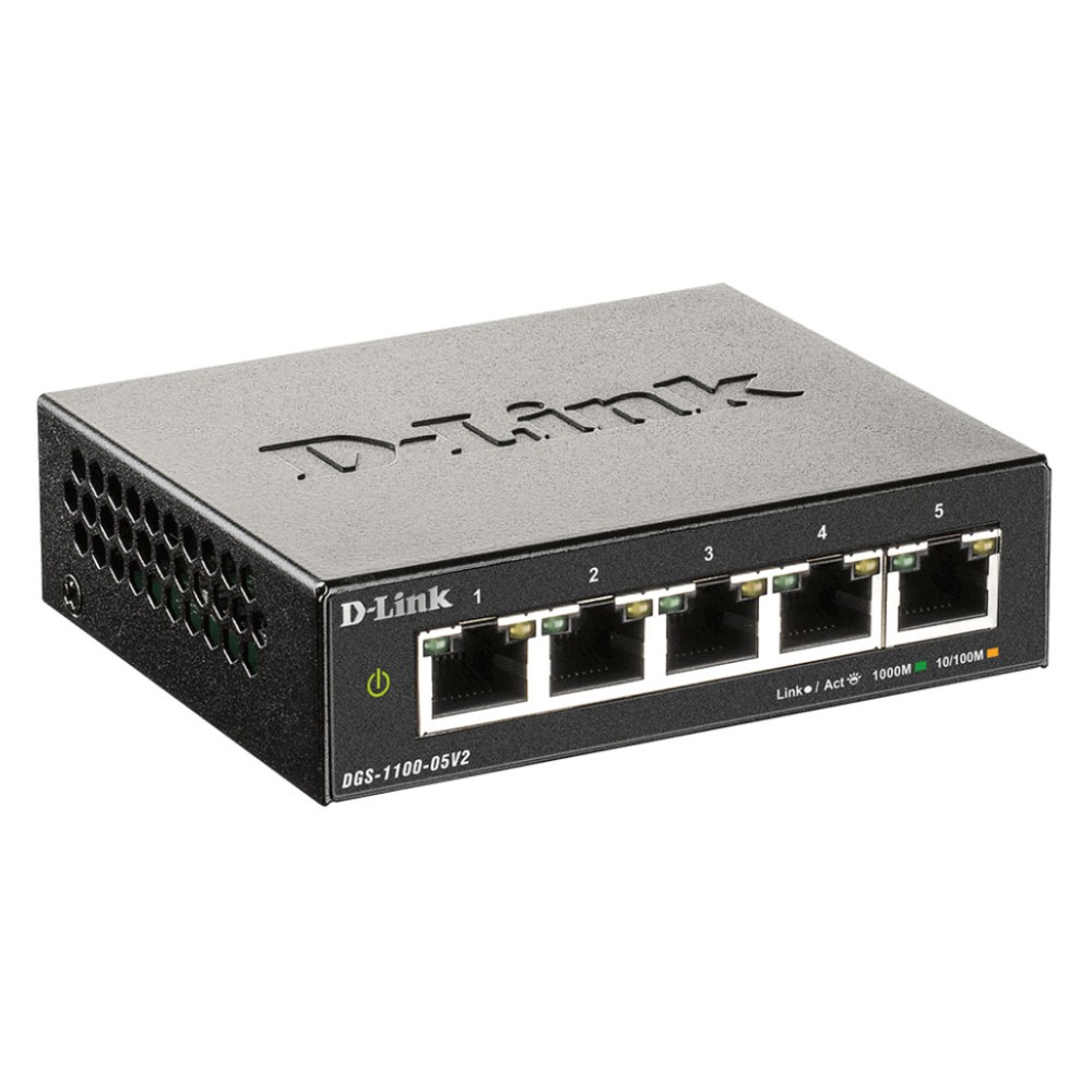 STIKALO 5-PORT D-link 100/1000 Managed (DGS-1100-05V2/E) D-link STIKALO 5-PORT D-link 100/1000 Managed (DGS-1100-05V2/E)