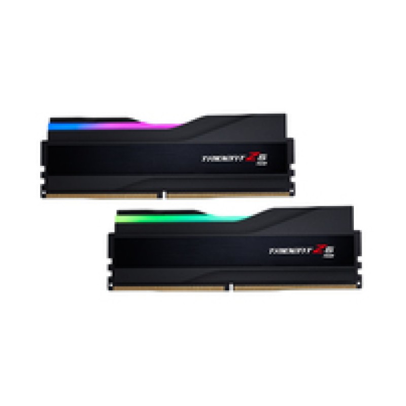 DDR5 32GB 6400MHz CL32 KIT (2x16GB) G.Skill Trident Z5 RGB 1,40V Gaming črna (F5-6400J3239G16GX2-TZ5RK) G.Skill DDR5 32GB 6400MHz CL32 KIT (2x16GB) G.Skill Trident Z5 RGB 1,40V Gaming črna (F5-6400J3239G16GX2-TZ5RK)