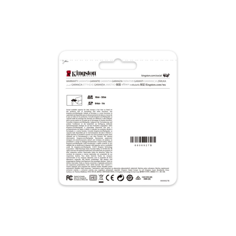 Spominska kartica SDXC 256GB Kingston Canvas Select Plus 100MB/s/85MB/s U3 V30 UHS-I (SDS2/256GB) KINGSTON Spominska kartica SDXC 256GB Kingston Canvas Select Plus 100MB/s/85MB/s U3 V30 UHS-I (SDS2/256GB)