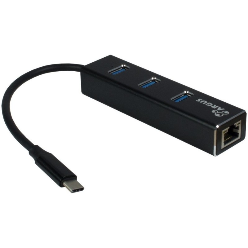 HUB USB-C => 3xUSB3.0 LAN RJ45 100/1000 Inter-Tech Argus IT-410 (88885440) Inter-Tech HUB USB-C => 3xUSB3.0 LAN RJ45 100/1000 Inter-Tech Argus IT-410 (88885440)