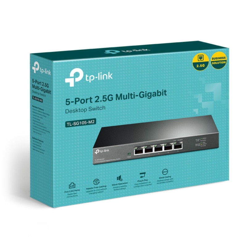 STIKALO 5-PORT TP-Link 2,5Gbp/s (TL-SG105-M2) TP-LINK STIKALO 5-PORT TP-Link 2,5Gbp/s (TL-SG105-M2)