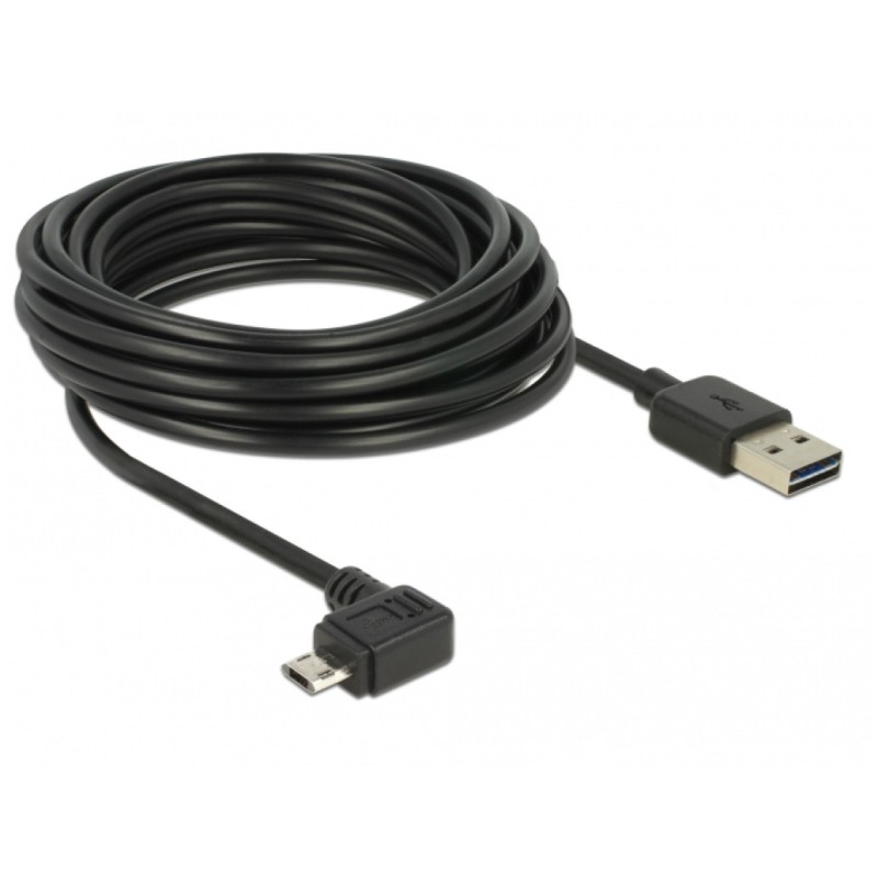 Kabel Delock USB-A => USB-B micro kotni EASY 5,0m obojestranski (85562) Delock Kabel Delock USB-A => USB-B micro kotni EASY 5,0m obojestranski (85562)