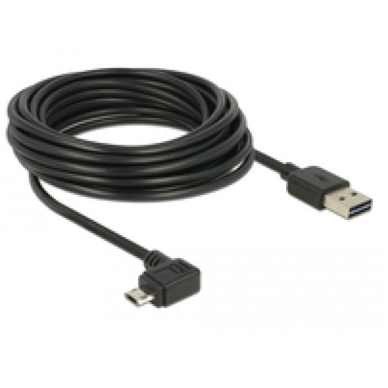 Kabel Delock USB-A => USB-B micro kotni EASY 5,0m obojestranski (85562) Delock Kabel Delock USB-A => USB-B micro kotni EASY 5,0m obojestranski (85562)
