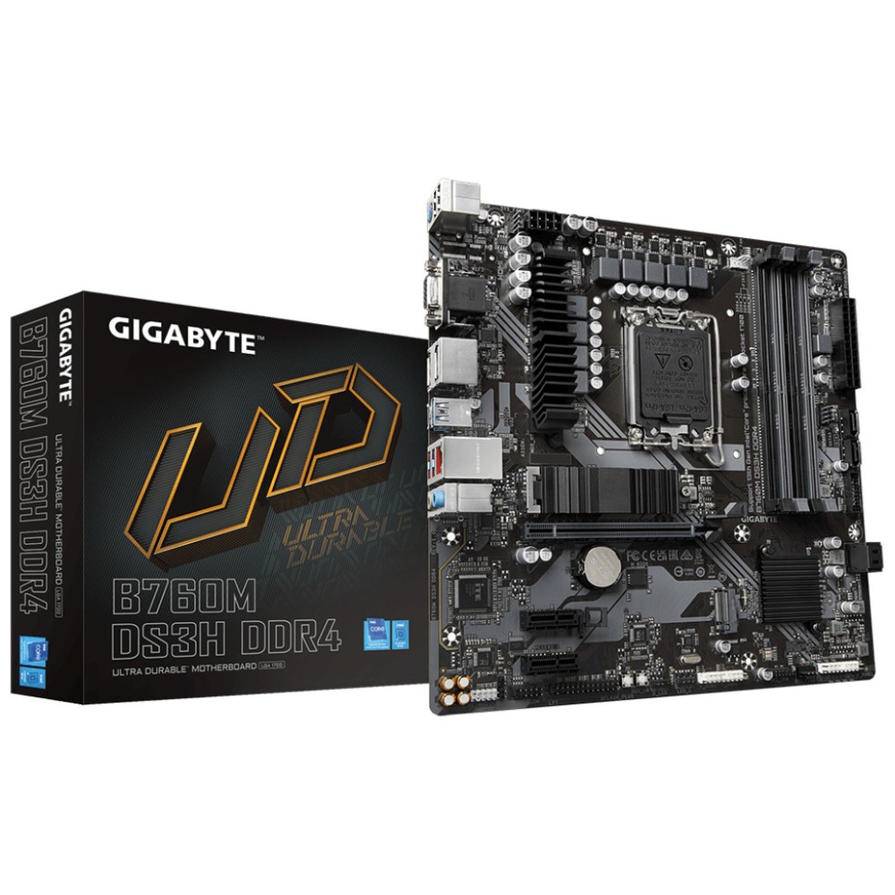 Osnovna plošča 1700 Gigabyte B760M DS3H microATX DDR4 2,5Gb LAN 2xM.2 HDMI VGA 2xDP