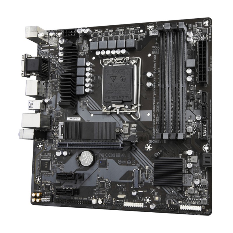 Osnovna plošča 1700 Gigabyte B760M DS3H microATX DDR4 2,5Gb LAN 2xM.2 HDMI VGA 2xDP GIGABYTE Osnovna plošča 1700 Gigabyte B760M DS3H microATX DDR4 2,5Gb LAN 2xM.2 HDMI VGA 2xDP