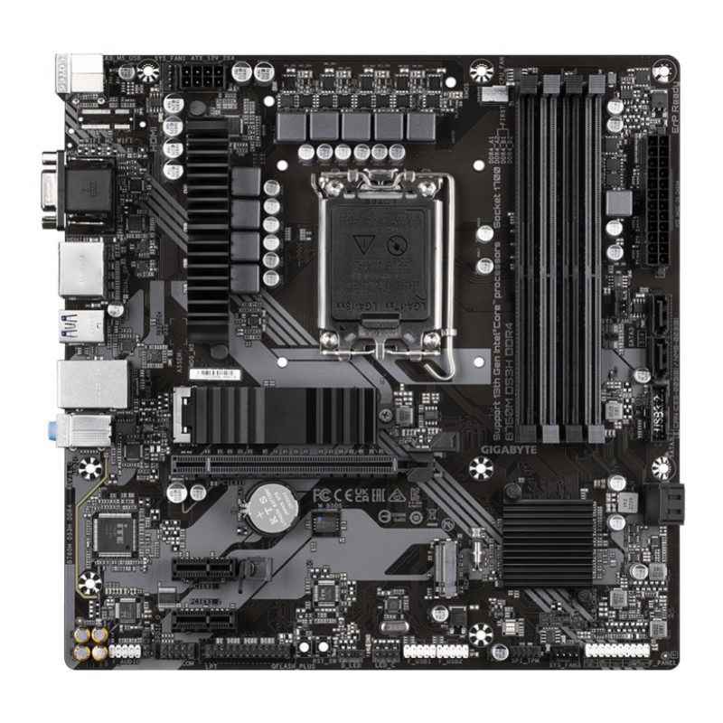 Osnovna plošča 1700 Gigabyte B760M DS3H microATX DDR4 2,5Gb LAN 2xM.2 HDMI VGA 2xDP GIGABYTE Osnovna plošča 1700 Gigabyte B760M DS3H microATX DDR4 2,5Gb LAN 2xM.2 HDMI VGA 2xDP
