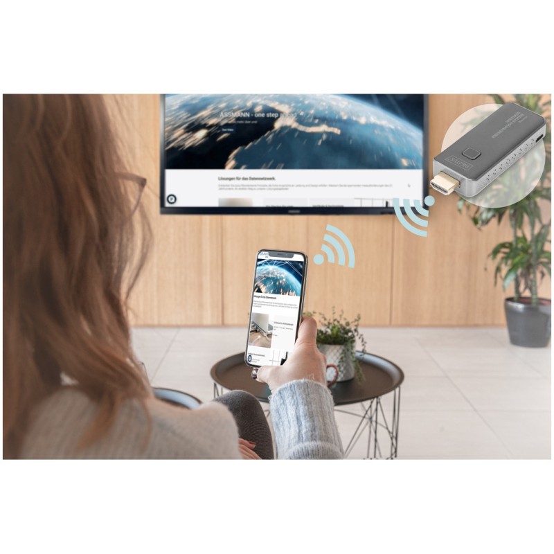 Brezžični ojačevalec signala HDMI SET Click & Present MINI Digitus (DS-55319) Digitus Brezžični ojačevalec signala HDMI SET Click & Present MINI Digitus (DS-55319)