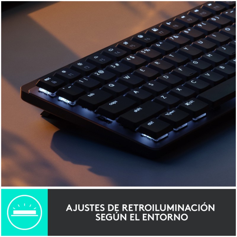 Tipkovnica brezžična + Bluetooth Logitech MX Mechanical MINI UK | SLO gravura grafitna LED osvetlitev (920-010780) LOGITECH Tipkovnica brezžična + Bluetooth Logitech MX Mechanical MINI UK | SLO gravura grafitna LED osvetlitev (920-010780)