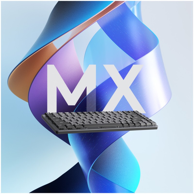 Tipkovnica brezžična + Bluetooth Logitech MX Mechanical MINI UK | SLO gravura grafitna LED osvetlitev (920-010780) LOGITECH Tipkovnica brezžična + Bluetooth Logitech MX Mechanical MINI UK | SLO gravura grafitna LED osvetlitev (920-010780)
