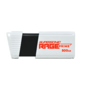 Spominski ključek 500GB USB 3.2 Patriot Supersonic Rage 600MB/s plastičen izvlečni bel (PEF500GRPMW32U)
