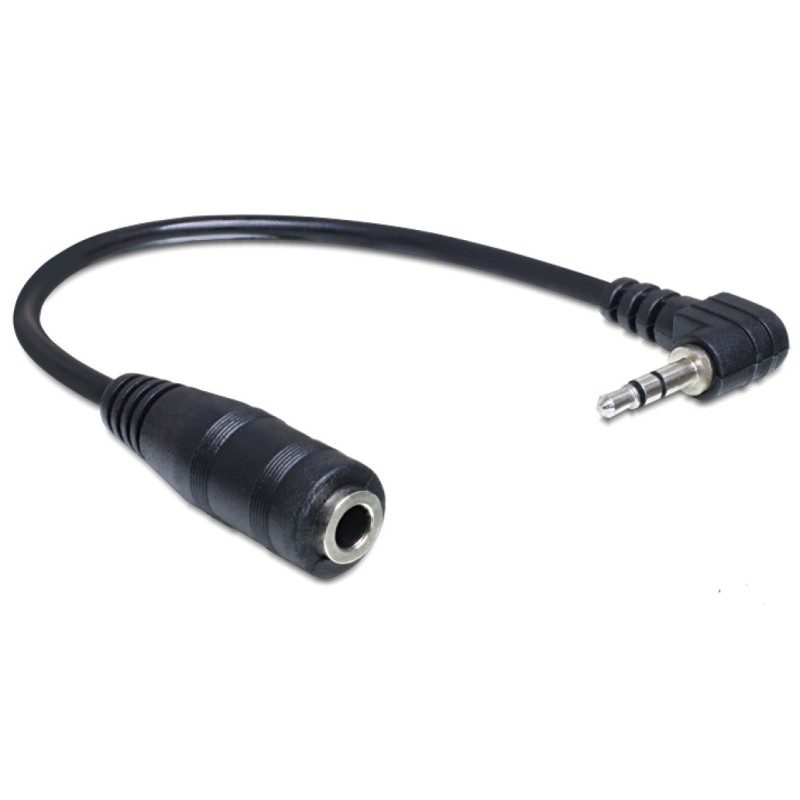 Kabel Audio 3,5mm Ž => 2,5mm M kotni 14cm Delock Delock Kabel Audio 3,5mm Ž => 2,5mm M kotni 14cm Delock